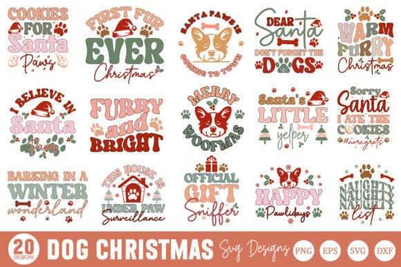 Dog Christmas Bundle SVG Bundle
