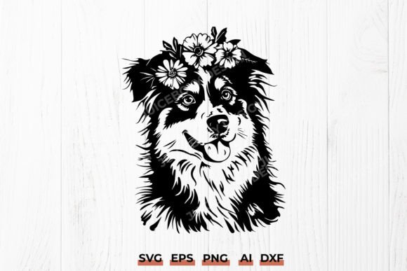 Floral Australian Shepherd SVG Design: A Hands-On Review