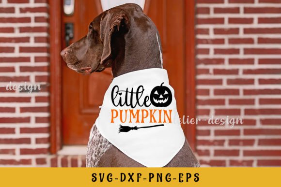 Little Pumpkin Dog Svg for Embroidery Projects