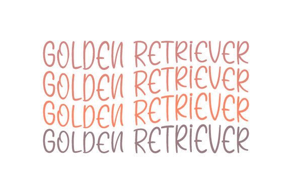 Retro Golden Retriever SVG Review for Embroidery
